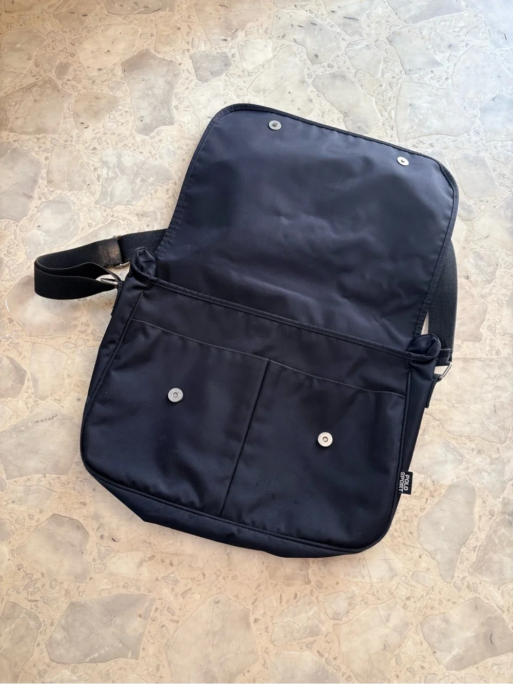 Vintage 90s Ralph Lauren Polo Sport American Flag Messenger Bag